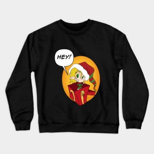 HEY! Christmas elf Crewneck Sweatshirt